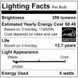 2Pk - 4W CA10 LED Frosted Candelabra Base 2700K 350 Lumens 120v For Cheap