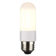 8W 120v T10 LED Frosted E26 3000K High Lumen Tubular Bulb Carded - 60w equiv Online Hot Sale