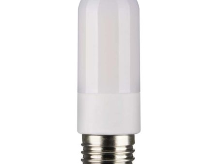 8W 120v T10 LED Frosted E26 4000K High Lumen Tubular Bulb Carded - 60w equiv For Sale