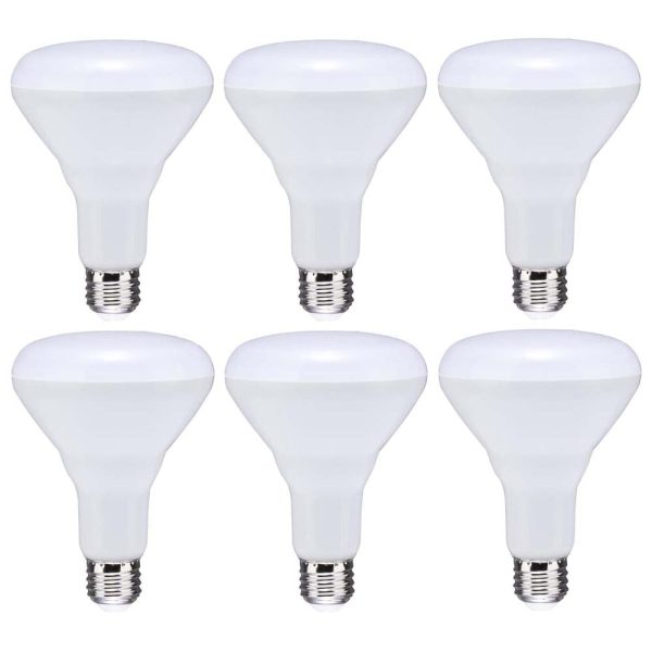 6Pk - 8.5W BR30 LED 2700K 90 CRI Medium Base 120v Dimmable - 65w equiv Discount