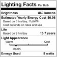 8W 120v T10 LED Frosted E26 3000K High Lumen Tubular Bulb Carded - 60w equiv Online Hot Sale