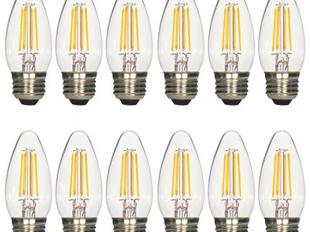 12PK - 4.5w B11 Candle LED 2700K Medium Base Non-Dimmable - 40w equiv For Discount