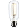 5.5W T14 LED Clear Medium Base 2700K 500 Lumens 120v Fashion