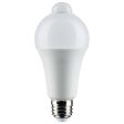 12W A19 LED PIR Sensor White 5000K 1050 Lumens Non-Dimmable 120v Online now