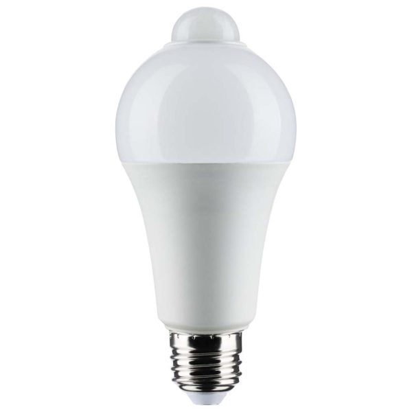 12W A19 LED PIR Sensor White 5000K 1050 Lumens Non-Dimmable 120v Online now