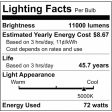 72W LED HID Replacement 5000K EX39 Ballast Bypass 120-277v Dimmable - 400W equiv Supply