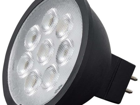 6.5W 12v MR16 LED 5000K GU5.3 Base 500LM Flood 40D Black Finish Bulb Online now