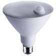 14W PAR38 LED PIR Sensor White 5000K 1100 Lumens Non-Dimmable 120v Hot on Sale