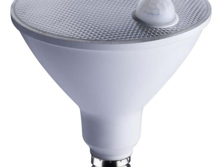 14W PAR38 LED PIR Sensor White 5000K 1100 Lumens Non-Dimmable 120v Hot on Sale