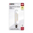 Satco 4W T6.5 LED Clear Intermediate Base 3000K Soft White 400 Lumens 120v Online Hot Sale