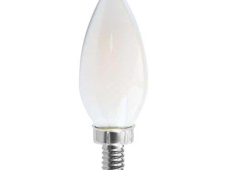 8W C11 LED Frosted Candelabra base 2700K 90 CRI 760 Lumens 120v on Sale