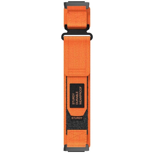 Xiaomi Watch H1 Outdoor Climbing Watch Strap Magic Tape Breathable Nylon Band - Orange For Sale