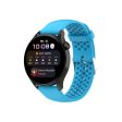 20mm silicone quick release watch strap for Huawei watch - Sky Blue For Cheap