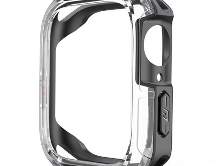 Apple Watch (45mm) dual colored cover - Transparent   Black Online now