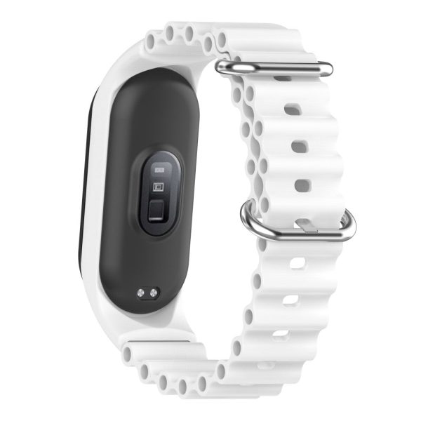 Xiaomi Mi Band 7   6   5   4   3 silicone strap with cover - White Online Hot Sale