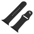 Apple Watch (45mm) silicone watch strap + tempered glass cover - Black Online now