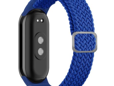 Xiaomi Smart Band 8 elastic nylon braid style strap - Blue Fashion