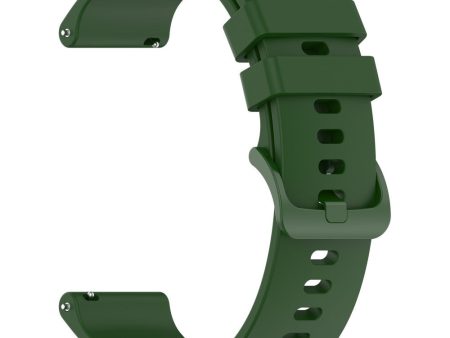 Garmin Forerunner 265   Forerunner 255 Silicone Watch Band 22mm Quick Release Replacement Strap - Army Green For Discount