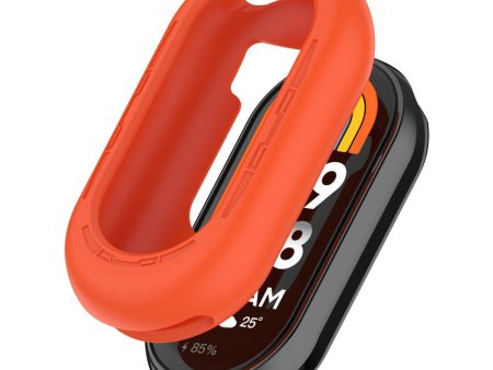 Xiaomi Mi Band 9   9 NFC Silicone Cover Watch Frame Case Cover Edge Protector - Orange For Cheap