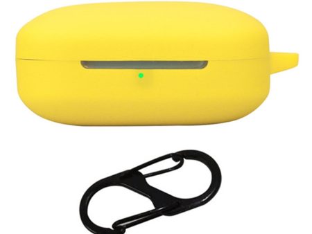 Oppo Enco X3i Earphone Case Earbud Silicone Protective Cover with Hanging Buckle - Yellow Online