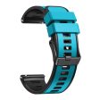 18mm Universal dual color silicone strap - Sky Blue   Black Online Sale