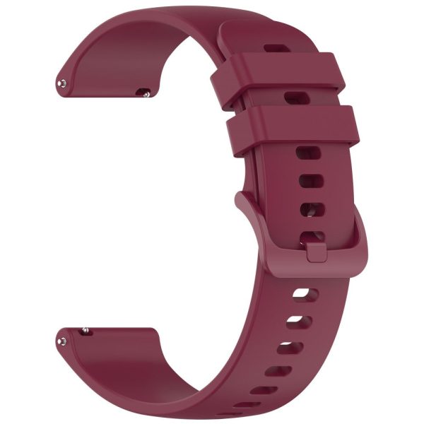 Garmin Forerunner 265   Forerunner 255 Silicone Watch Band 22mm Quick Release Replacement Strap - Wine Red For Cheap