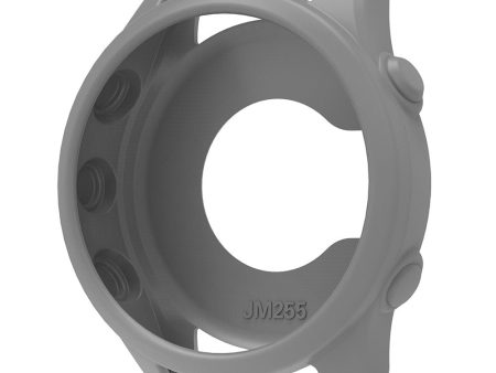 Garmin Forerunner 255 Watch Case Drop-Resistant Silicone Watch Cover - Light Grey on Sale