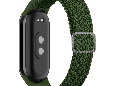 Xiaomi Smart Band 8 elastic nylon braid style strap - Green on Sale