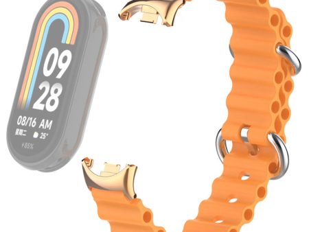 Xiaomi Smart Band 8 silicone strap with connector - Papaya Orange Fashion