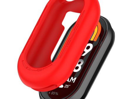 Xiaomi Mi Band 9   9 NFC Silicone Watch Case Anti-collision Protection Frame - Red Online Sale