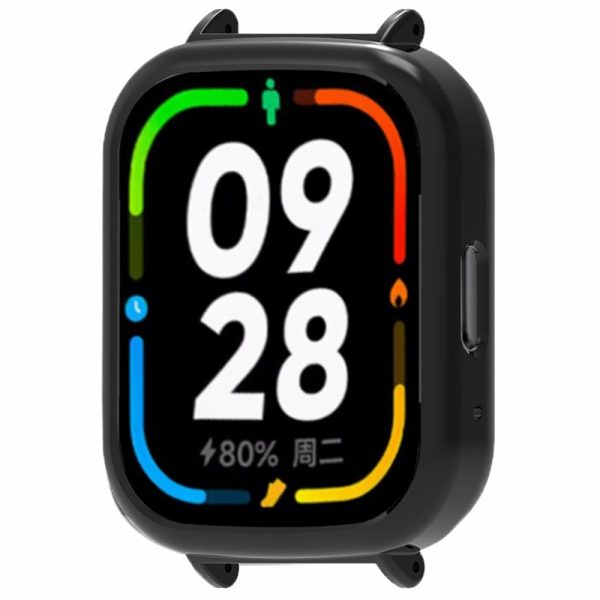 Xiaomi Redmi Watch 3 Active Anti-Collision Smartwatch Case 20mm Bump Resistant Protective Frame - Black Online Sale