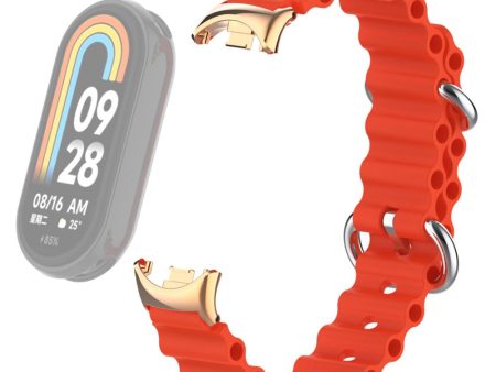 Xiaomi Smart Band 8 silicone strap with connector - Red Online Sale