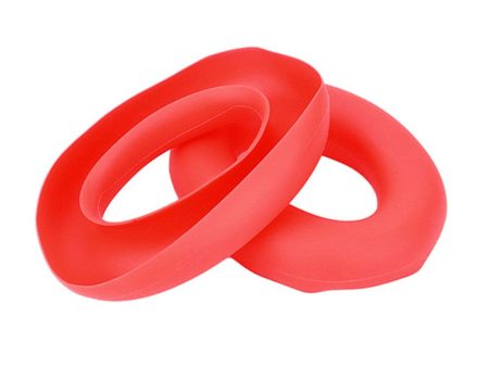 1 Pair Headphone Earpad Cap Sleeve Anker Soundcore Life Q20i Soft Silicone Earpad Cover - Red Online now