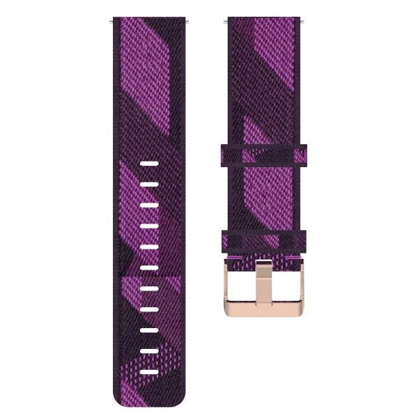 18mm Universal nylon watch strap - Purple Stripe For Cheap