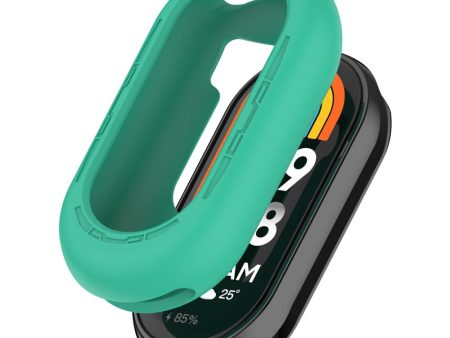 Xiaomi Mi Band 9   9 NFC Silicone Cover Watch Frame Case Cover Edge Protector - Cyan Discount