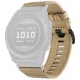 Watchband for Garmin Fenix 8 Universal 22mm Quick Release Nylon Canvas Watch Strap - Khaki Online Sale