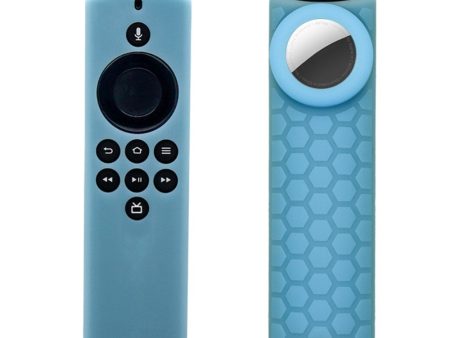 2-in-1 Amazon Fire TV Stick Lite   AirTag silicone cover - Noctilucence Blue Hot on Sale