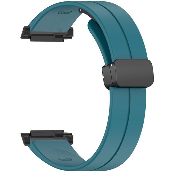 Xiaomi Watch H1 Watchband Soft Silicone Watch Strap with Magnetic Buckle - Rock Cyan Online now