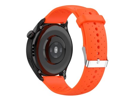 22mm silicone quick release watch strap for Huawei watch - Orange Hot on Sale