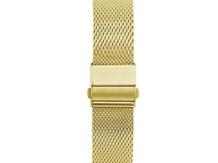 22mm Universal adjustable stainless steel watch strap - Gold Sale