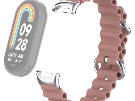 Xiaomi Smart Band 8 silicone strap with connector - Coral Pink on Sale