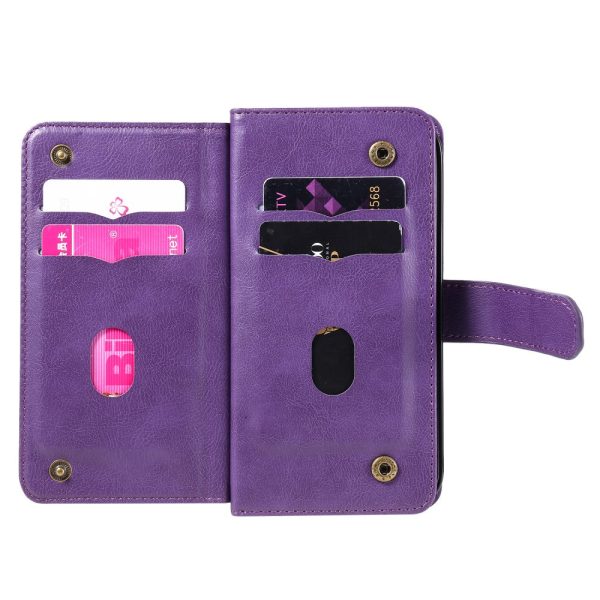 10-slot Motorola Moto G04   Motorola Moto E14   Motorola Moto G04s   Motorola Moto G24 wallet case - Purple For Discount