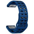 Garmin Fenix 8 51mm   Enduro 3   Enduro 2 Silicone Watchband Quick Release Buckle Dual Color Watch Strap - Sapphire+Black Cheap