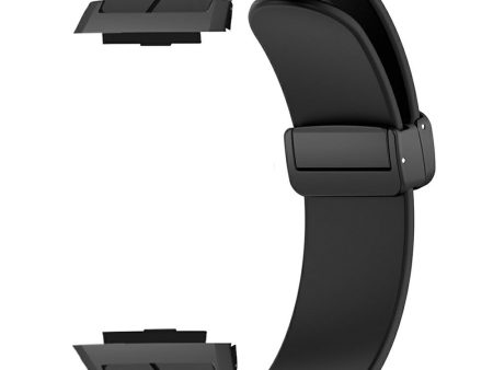 Xiaomi Watch H1 Watchband Soft Silicone Watch Strap with Magnetic Buckle - Black Hot on Sale