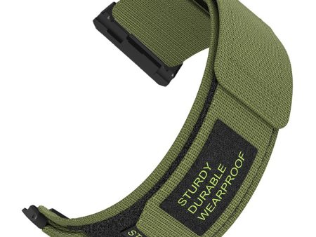 Xiaomi Watch H1 Outdoor Climbing Watch Strap Magic Tape Breathable Nylon Band - Army Green on Sale