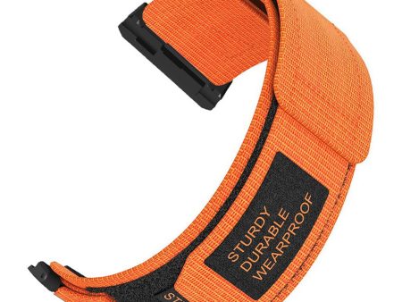 Xiaomi Watch H1 Outdoor Climbing Watch Strap Magic Tape Breathable Nylon Band - Orange For Sale