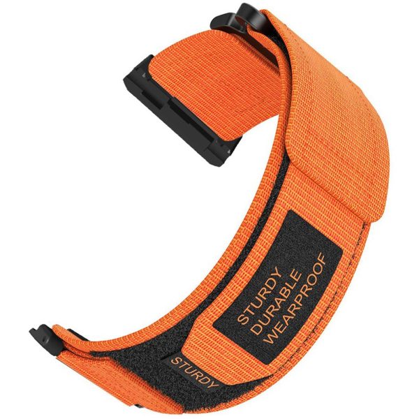 Xiaomi Watch H1 Outdoor Climbing Watch Strap Magic Tape Breathable Nylon Band - Orange For Sale