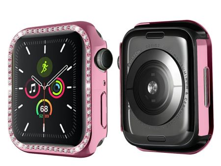 Apple Watch (45mm) rhinestone décor cover - Pink For Sale