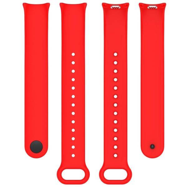 Xiaomi Smart Band 8 silicone strap with metal connector - Red Fashion