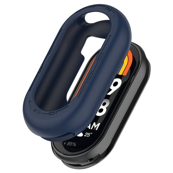 Xiaomi Mi Band 9   9 NFC Silicone Cover Watch Frame Case Cover Edge Protector - Midnight Blue Fashion